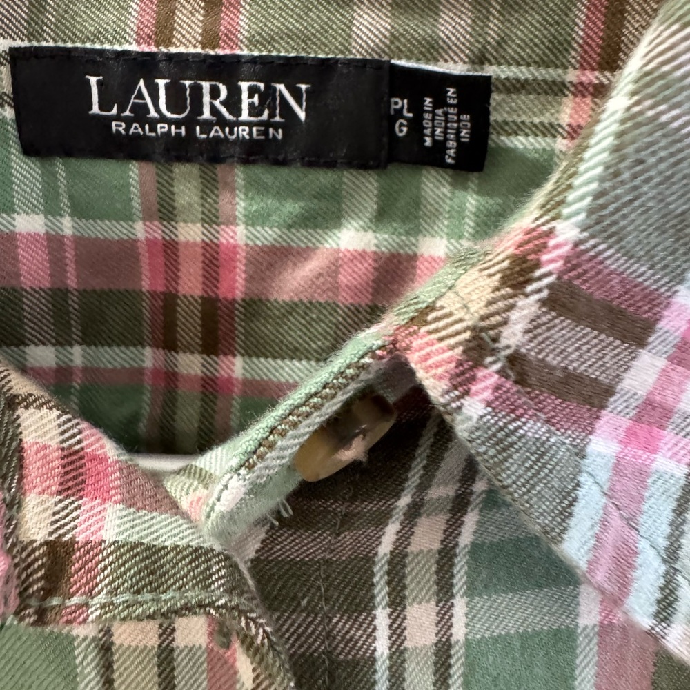 Lauren Ralph Lauren Plaid button down - Picture 3 of 5